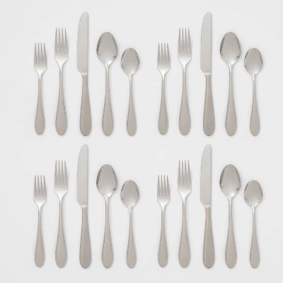 20pc Luxor 18/10 Stainless Steel Flatware Set - Threshold Signature⢠- Image 3