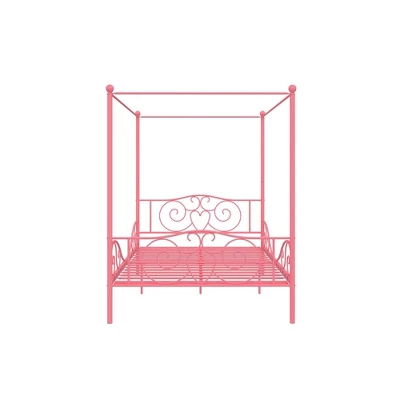 Full Clara Metal Bed Pink - Room & Joy - Image 5