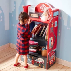 Little Firefighter Bookshelf - Fantasy Fields By Teamson Kids