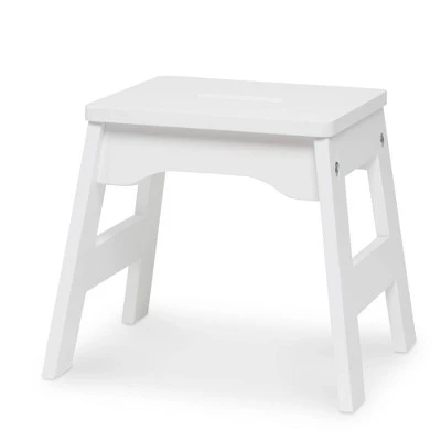 Melissa & Doug Wooden Stools - Set Of 2 - White - Image 2