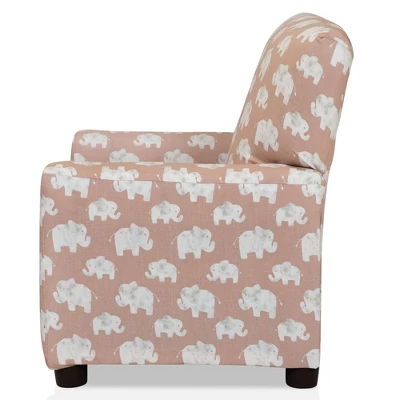 Nuea Elephant Print Kids' Chair Pink - HOMES: Inside + Out - Image 3