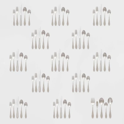 65pc Luxor 18/10 Stainless Steel Flatware Set - Threshold Signature⢠- Image 3