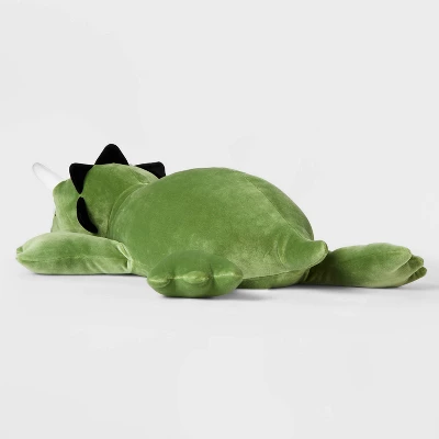Dinosaur Weighted Plush Kids' Throw Pillow Green - Pillowfortâ˘