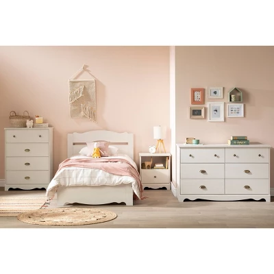 Lyara 1 Drawer Nightstand White Wash - South Shore - Image 2