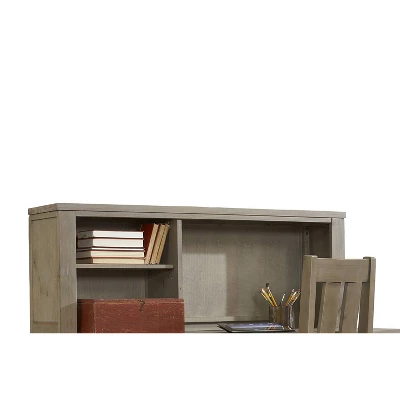 Highlands Desk With Hutch Driftwood - Hillsdale Furniture - Image 2