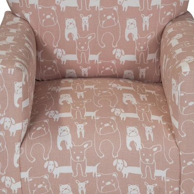 Tonai Animal Print Kids' Rocking Chair Pink - HOMES: Inside + Out - Image 6