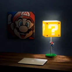 14" Nintendo Super Mario Block Table Lamp