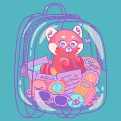 Women's Turning Red Red Panda Backpack Mei Lee Racerback Tank Top