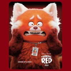 Junior's Turning Red Red Panda Mei Lee Poster Racerback Tank Top