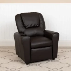 Flash Furniture Contemporary Kids Recliner With Cup Holder And Headrest