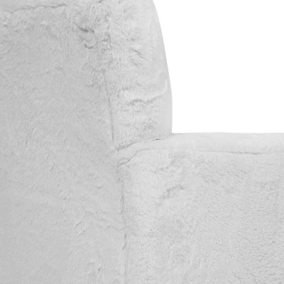 Nuea Faux Fur Kids' Chair White - Homes: Inside + Out - Image 6