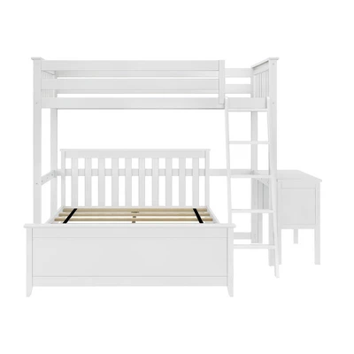Max & Lily L-Shaped Twin Over Full Bunk Bed With Desk - Image 2