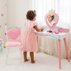 Princess Vanity Table And Chair Set - WildKin