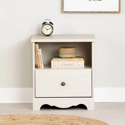 Lyara 1 Drawer Nightstand White Wash - South Shore - Image 5