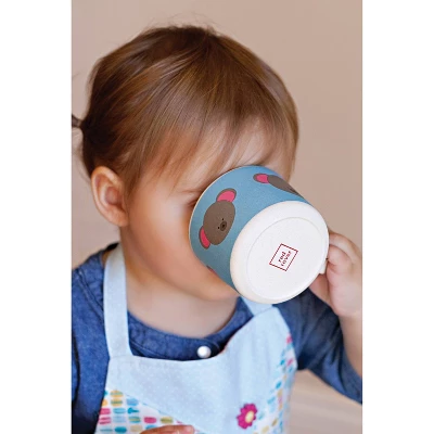 5pc Bamboo Fiber Mouse Dinnerware Set Blue - Red Rover - Image 4