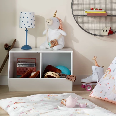 Unicorn Weighted Plush Kids' Throw Pillow White/Blush - Pillowfort⢠- Image 4