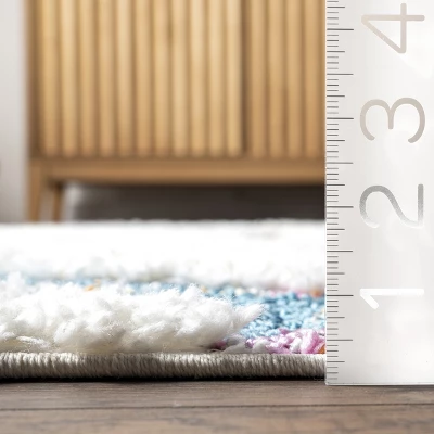 NuLOOM Ava Colorful Maze Kids Tassel Area Rug - Image 2